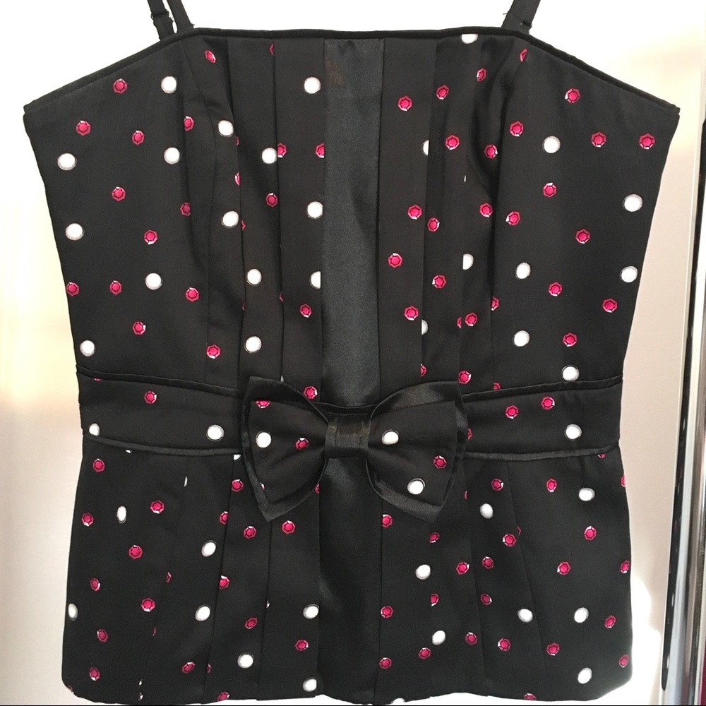 Boned Corset Top with Removable Straps